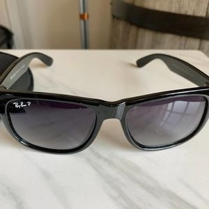 RAY BAN justin sunglasses black new